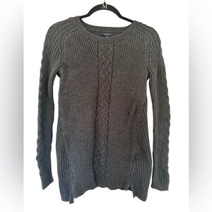 Nautica Women's Grey Cable Knit Sweater